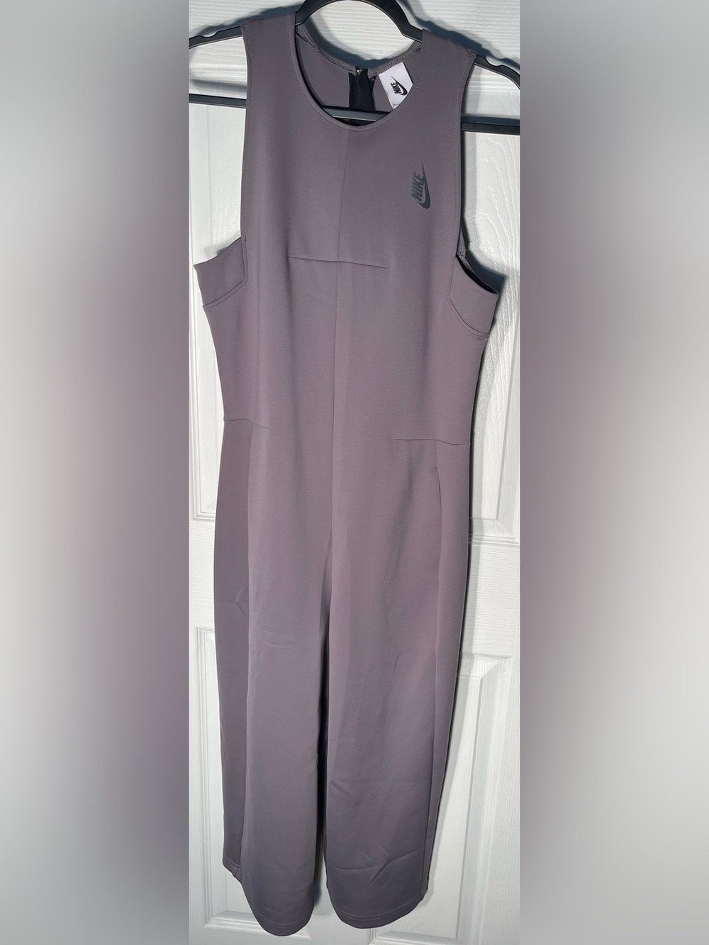 $220 Nike Women’s Lab Jumpsuit Romper Gunsmoke Size Medium M Rare Nylon Spandex